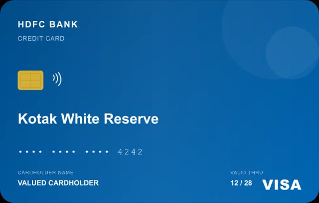 Kotak White Reserve Credit Card