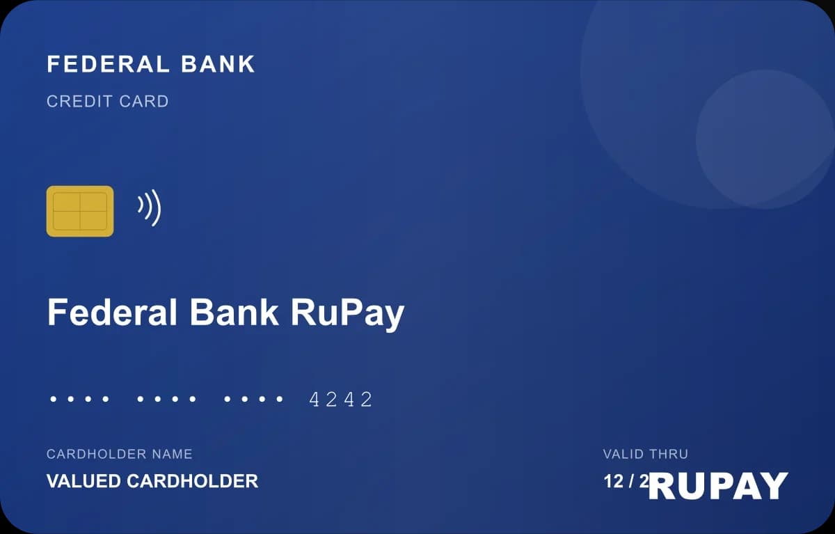 Federal Bank RuPay Credit Card
