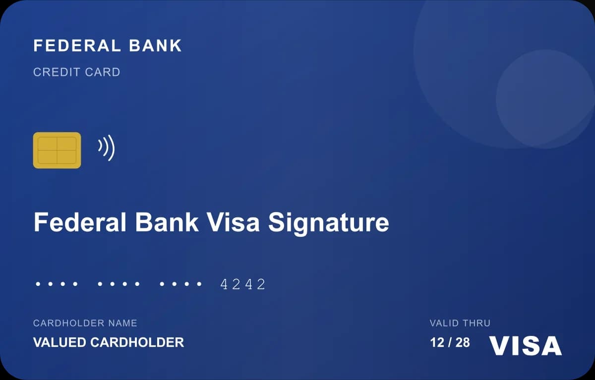 Federal Bank Visa Signature Credit Card