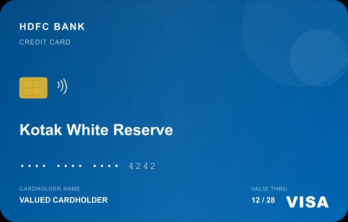 Kotak White Reserve Credit Card
