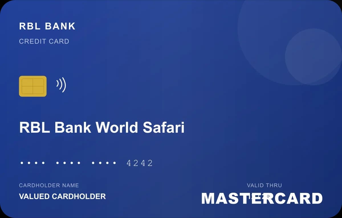 RBL Bank World Safari Credit Card