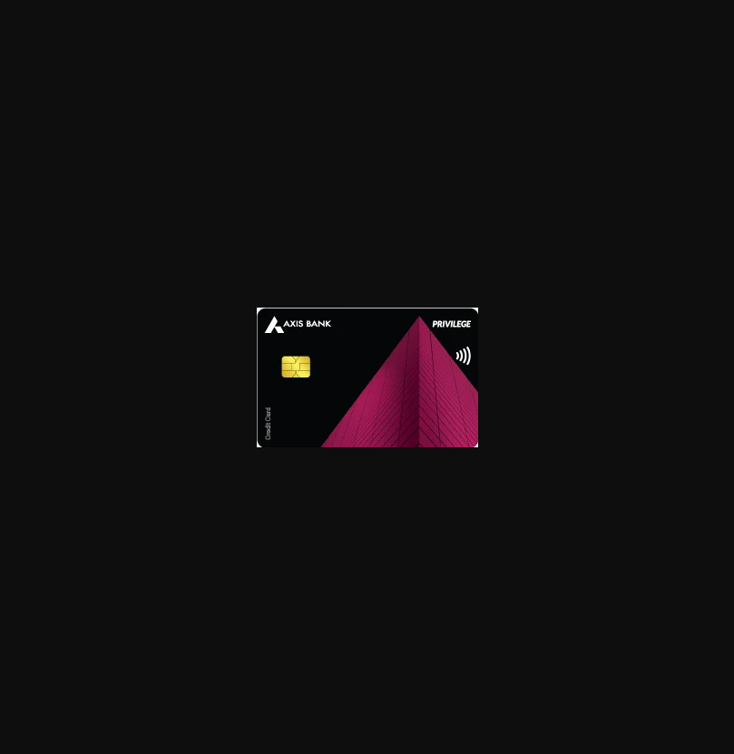 Axis Privilege Credit Card card