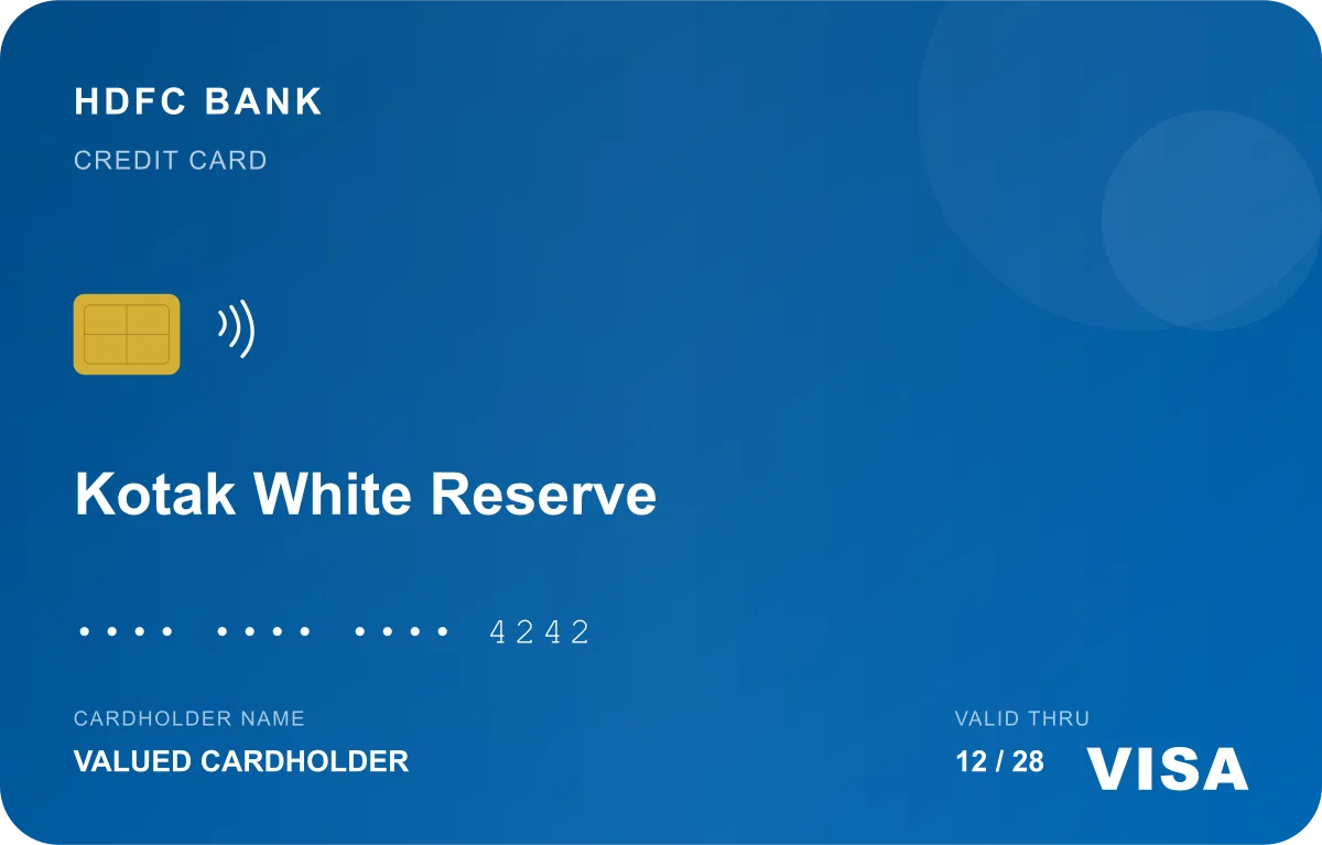 Kotak White Reserve Credit Card