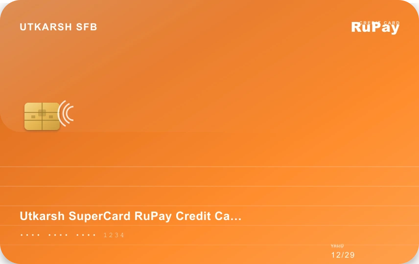 Utkarsh Small Finance Bank SuperCard Platinum credit card