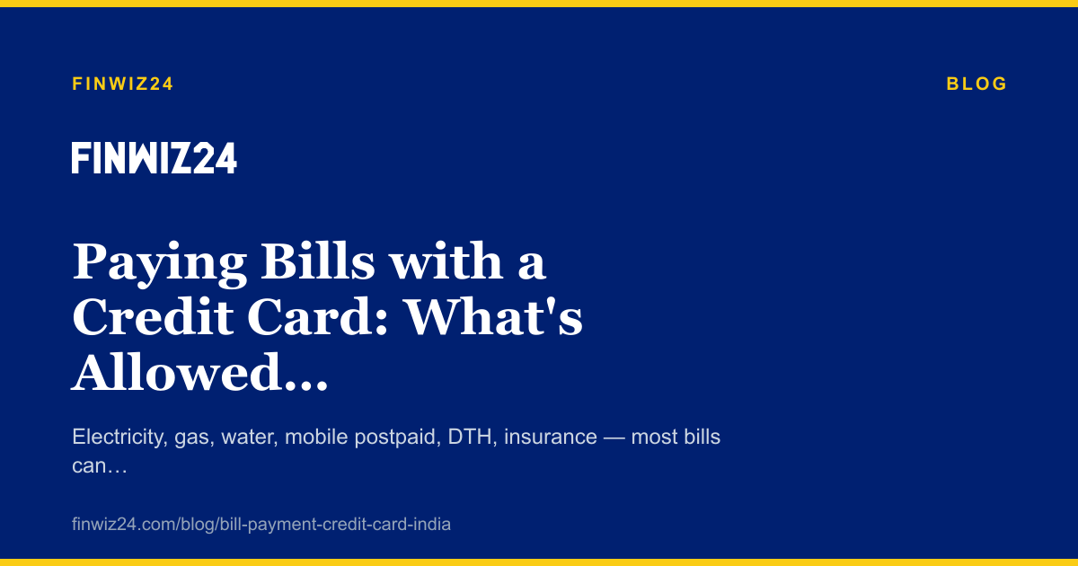 Paying Bills with a Credit Card: What's Allowed and What Isn't cover image