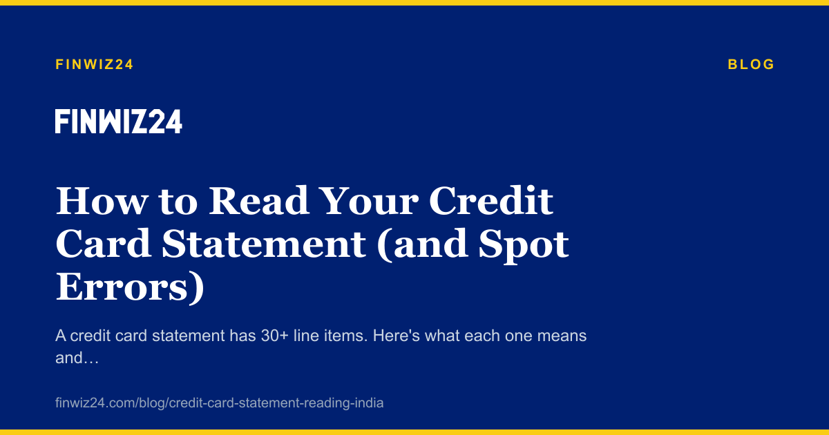 How to Read Your Credit Card Statement (and Spot Errors) cover image