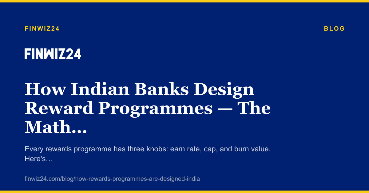 How Indian Banks Design Reward Programmes — The Math Behind the Headline Rate cover image