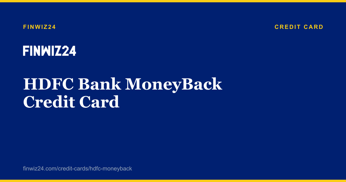 HDFC Bank MoneyBack Credit Card card