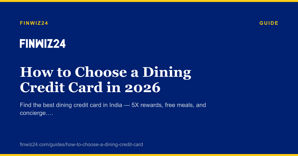 How to Choose a Dining Credit Card in 2026 cover image