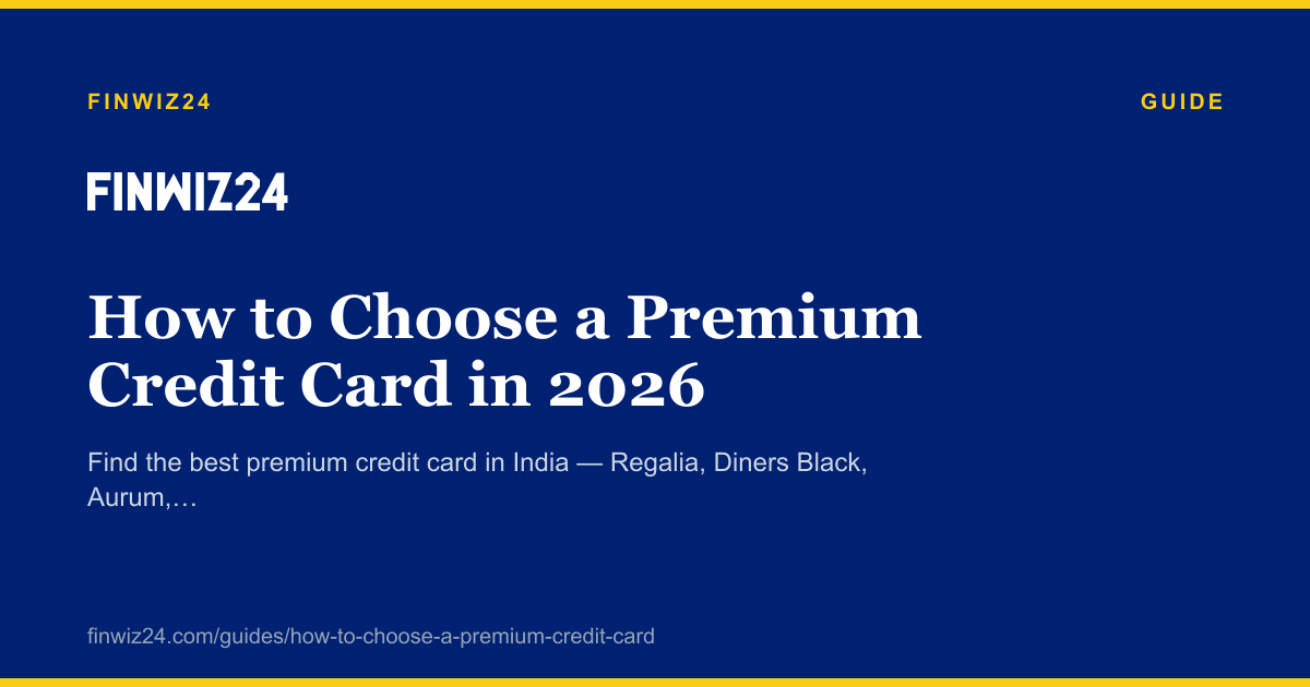 How to Choose a Premium Credit Card in 2026 cover image