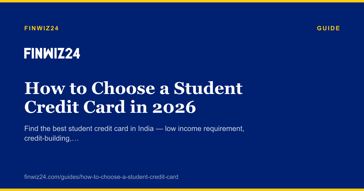 How to Choose a Student Credit Card in 2026 cover image