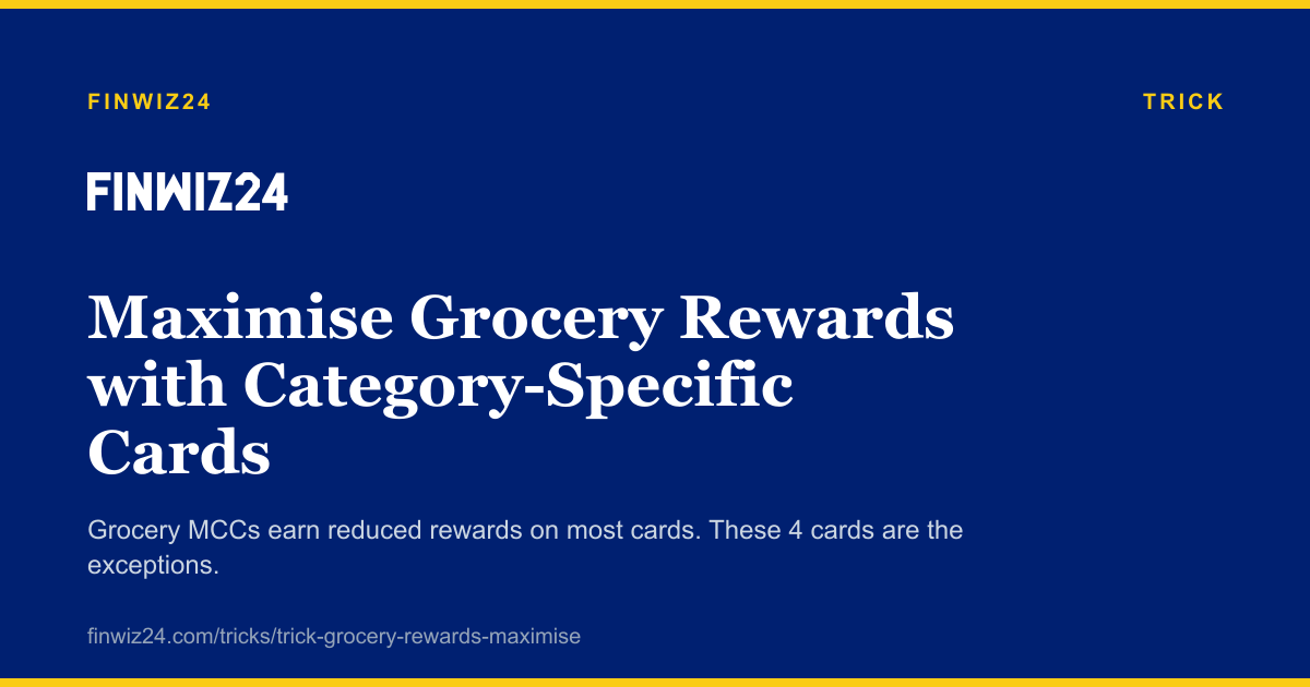 Maximise Grocery Rewards with Category-Specific Cards cover image