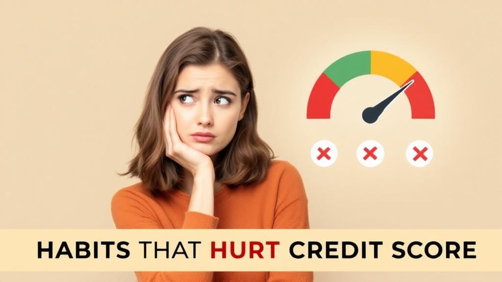 Habits that hurt credit score