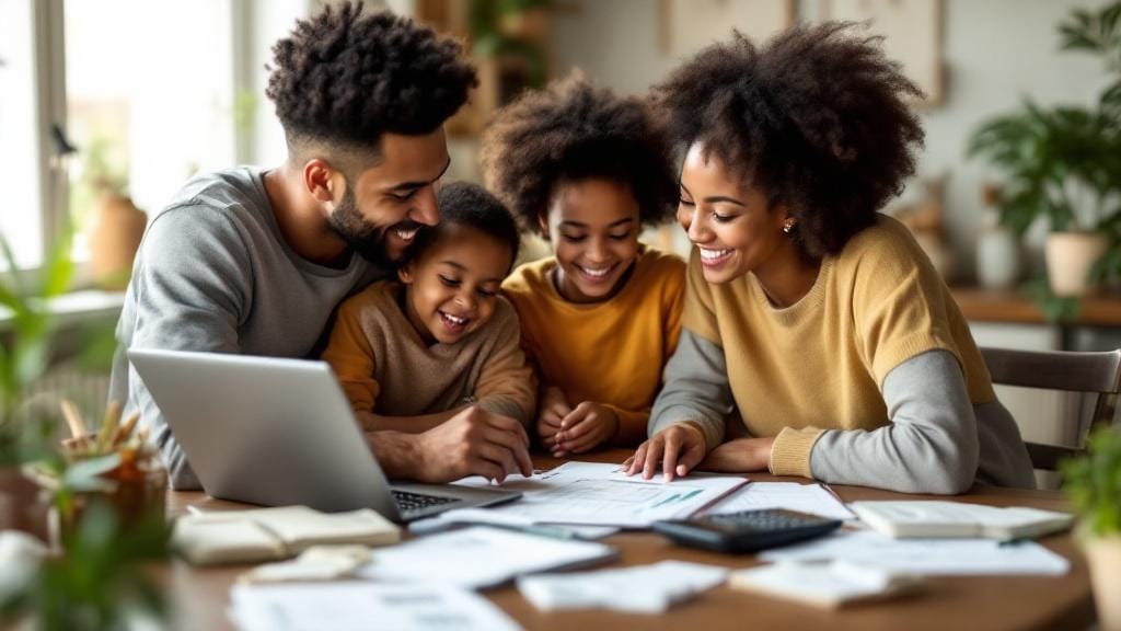 How to plan a budget for a large family