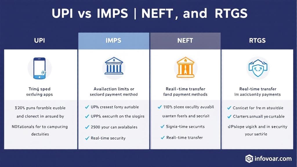 UPI vs IMPS NEFT RTGS