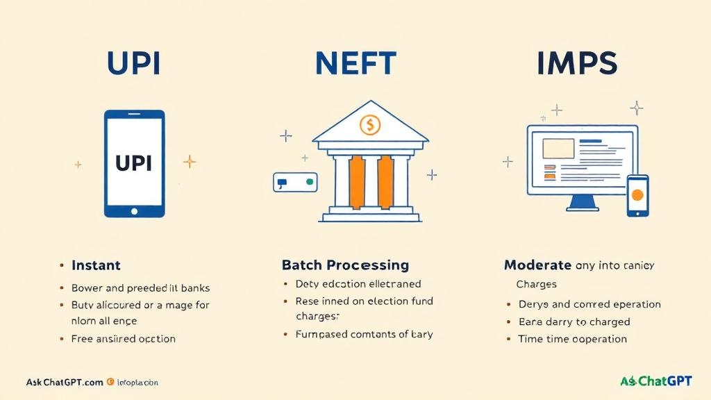 UPI vs NEFT vs IMPS