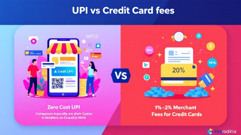 UPI vs credit card fees