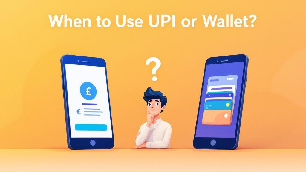 When to use UPI or wallet