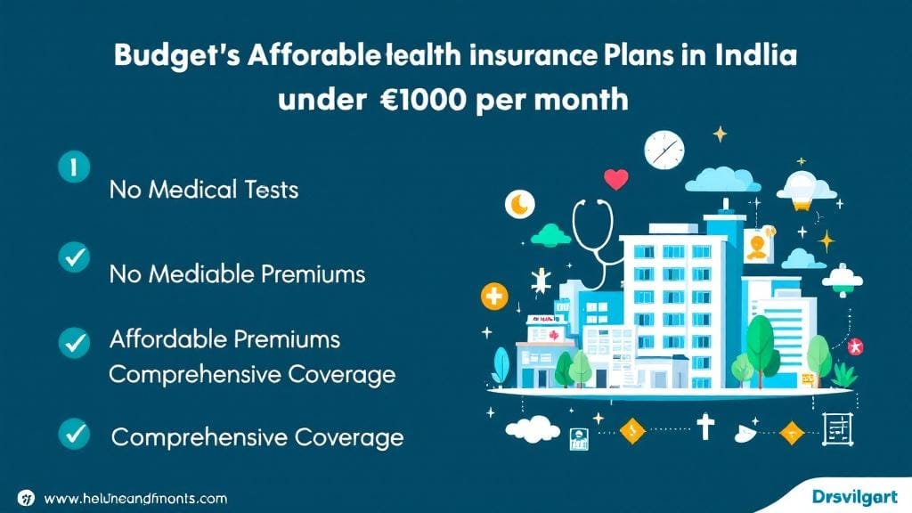 health insurance under 1000 per month India