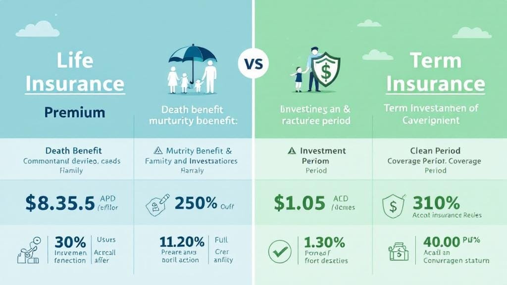 life insurance vs term insurance difference